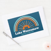 Lake Waccamaw North Carolina Rainbow Rechthoekige Sticker (Envelop)