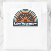 Lake Waccamaw North Carolina Rainbow Rechthoekige Sticker (Tas)