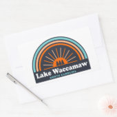 Lake Waccamaw North Carolina Rainbow Rechthoekige Sticker (Envelop)