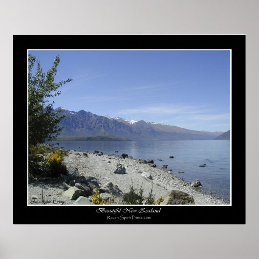 "LAKE WAKATIPU, NZ" Foto Poster (Voorkant)