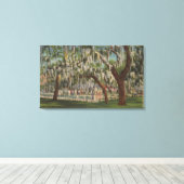 Lake Wales, FL - Uitzicht buitenshuis van Shuffleb Canvas Afdruk (Insitu (Houten vloer))