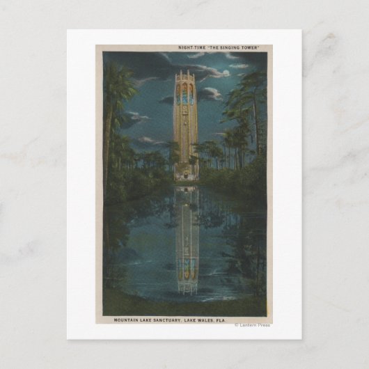 Lake Wales, FL - Uitzicht van Mt. Lake & Singing Briefkaart (Voorkant)
