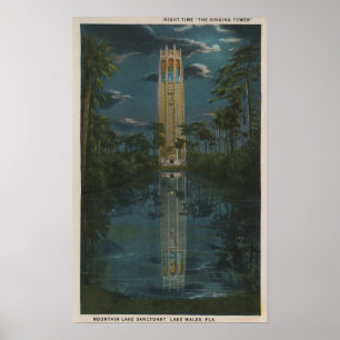 Lake Wales, FL - Uitzicht van Mt. Lake & Singing Poster