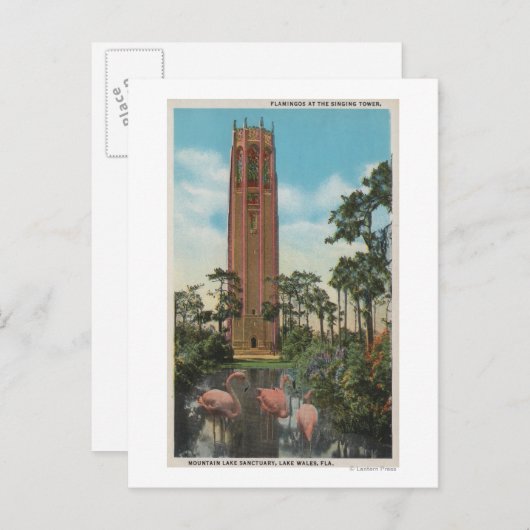 Lake Wales, FL - Uitzicht van Singing Briefkaart (Voorkant / Achterkant)