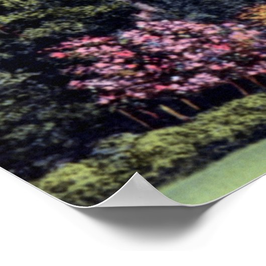 Lake Wales Florida Bok Singing Tower Poster (Hoek)