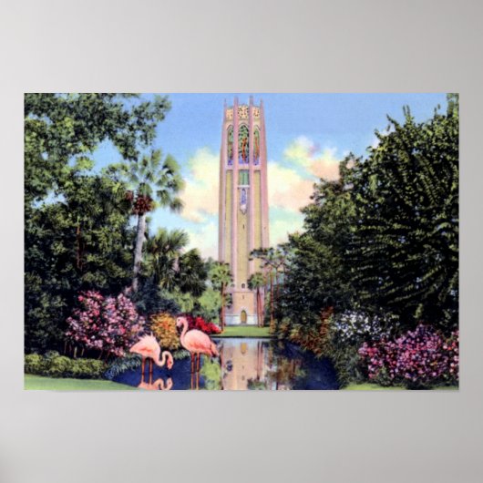 Lake Wales Florida Bok Singing Tower Poster (Voorkant)