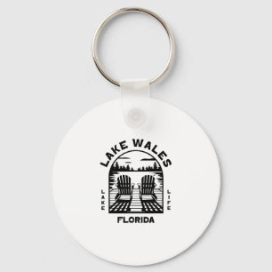 Lake Wales Florida Buiten Activiteiten Vintage 1 Sleutelhanger