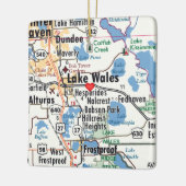 Lake Wales Florida Map Keramisch Ornament (Links)