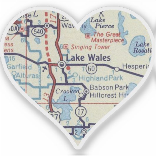 Lake Wales Florida Sticker (Voorkant)