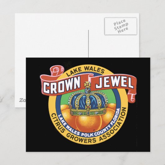 Lake Wales kroonjuweel Sinaasappel Briefkaart (Voorkant / Achterkant)