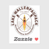 Lake Wallenpaupack Pennsylvania Kajakken Vist Sticker (Vel)