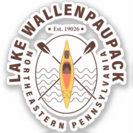 Lake Wallenpaupack Pennsylvania Kajakken Vist Sticker
