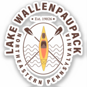 Lake Wallenpaupack Pennsylvania Kajakken Vist Sticker