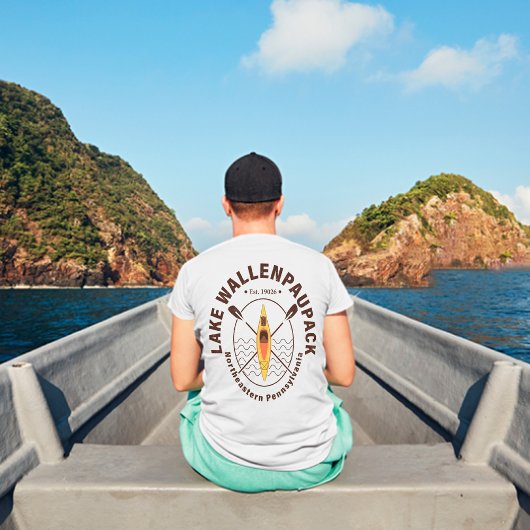 Lake Wallenpaupack Pennsylvania Kajakken Vist T-shirt