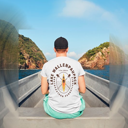 Lake Wallenpaupack Pennsylvania Kajakken Vist T-shirt