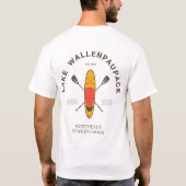 Lake Wallenpaupack Pennsylvania Paddle Boarding T-shirt (Achterkant)