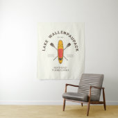 Lake Wallenpaupack Pennsylvania Paddle Boarding Wandkleed (In situ)