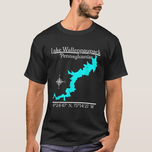 Lake Wallenpaupack Pennsylvania T-shirt (Voorkant)