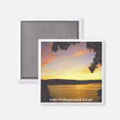 Lake Wallenpaupack Sunset Magnet (Voorkant / Achterkant)
