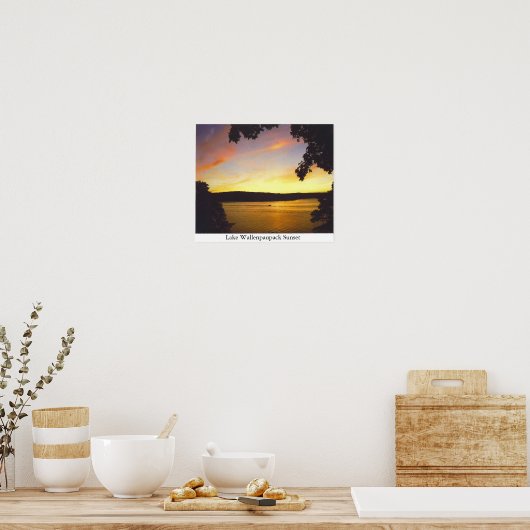 Lake Wallenpaupack Sunset Poster (Keuken)