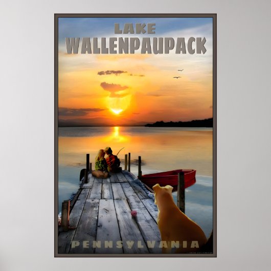 Lake Wallenpaupack Wayne County Pennsylvania Poster (Voorkant)