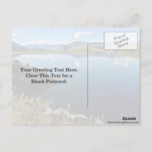 Lake Wanaka Briefkaart (Achterkant)