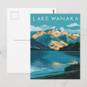 Lake Wanaka Nieuw-Zeeland Reizen Briefkaart (Voorkant / Achterkant)