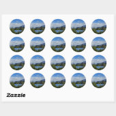 Lake Wanaka, Otago, Nieuw-Zeeland Ronde Sticker (Vel)