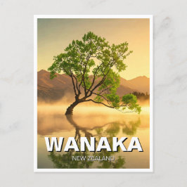 Lake Wanaka Tree Nieuw-Zeeland reizen Briefkaart