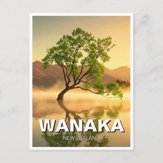 Lake Wanaka Tree Nieuw-Zeeland reizen Briefkaart (Voorkant)