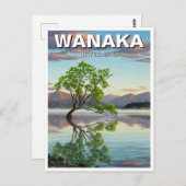 Lake Wanaka Tree Nieuw-Zeeland reizen Briefkaart (Voorkant / Achterkant)