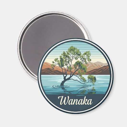 Lake Wanaka Tree Nieuw-Zeeland reizen Magneet (Voorkant / Achterkant)