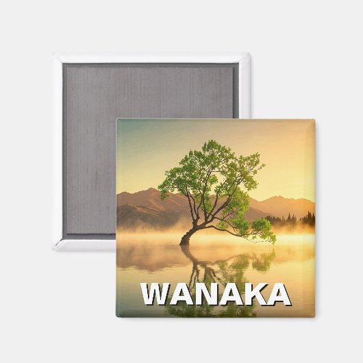 Lake Wanaka Tree Nieuw-Zeeland reizen Magneet (Voorkant / Achterkant)