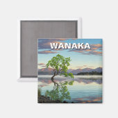 Lake Wanaka Tree Nieuw-Zeeland reizen Magneet (Voorkant / Achterkant)
