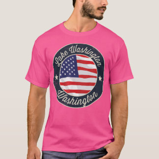 Lake Washington - Patriotisch Washington Souvenir  T-shirt