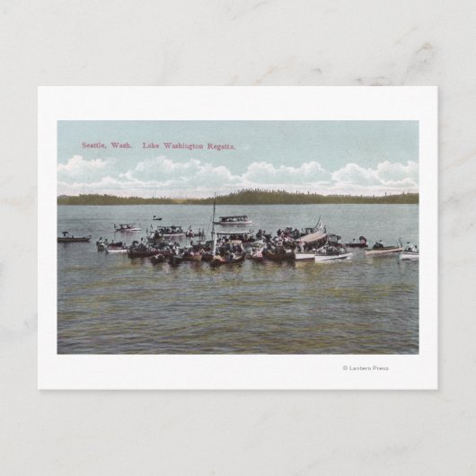 Lake Washington Regatta Scene Briefkaart (Voorkant)