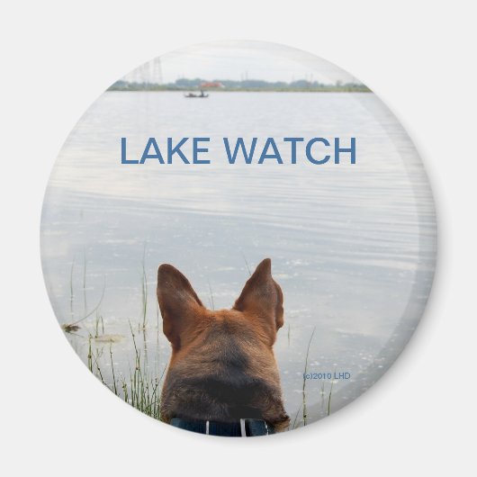 LAKE WATCH DOG MAGNEET (Voorkant)