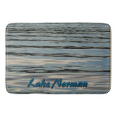Lake Water Beige Blauw Zwart Badmat (Voorkant)