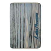 Lake Water Beige Blauw Zwart Badmat (Voorkant Verticaal)