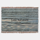 Lake Water Blue beige Black  Deken (Voorkant)