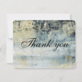 Lake Water Green & Gold Painting Hartelijk dank Aankondiging (Voorkant)