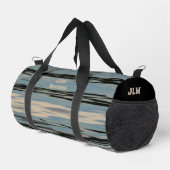 Lake Water Modern Blauw Beige Zwart Plunjezak (Rechterhoek)