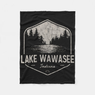 Lake Wawasee Indiana Buitenactiviteiten Vintage Fleece Deken