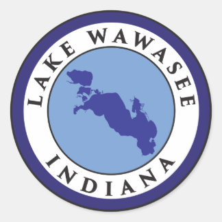 Lake Wawasee, Indiana Ronde Sticker