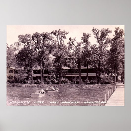 Lake Wawasee Syracuse, Indiana Sargents Hotel Poster (Voorkant)