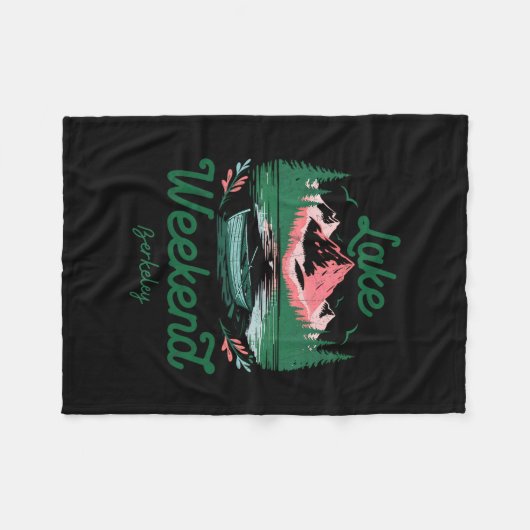 Lake Weekend Vacation Trip Berkeley California  Fleece Deken (Voorkant (Horizontaal))