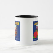 Lake Wenatchee Apple Label (blauw) - Cashmere, WA Mok (Midden)