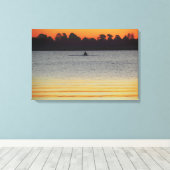 Lake Wendouree Calm Before Nightfall Canvas Afdruk (Insitu (Houten vloer))