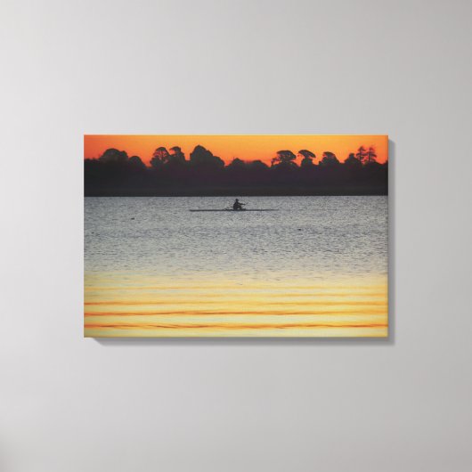 Lake Wendouree Calm Before Nightfall Canvas Afdruk (Voorkant)