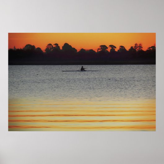 Lake Wendouree Calm Before Nightfall Poster (Voorkant)